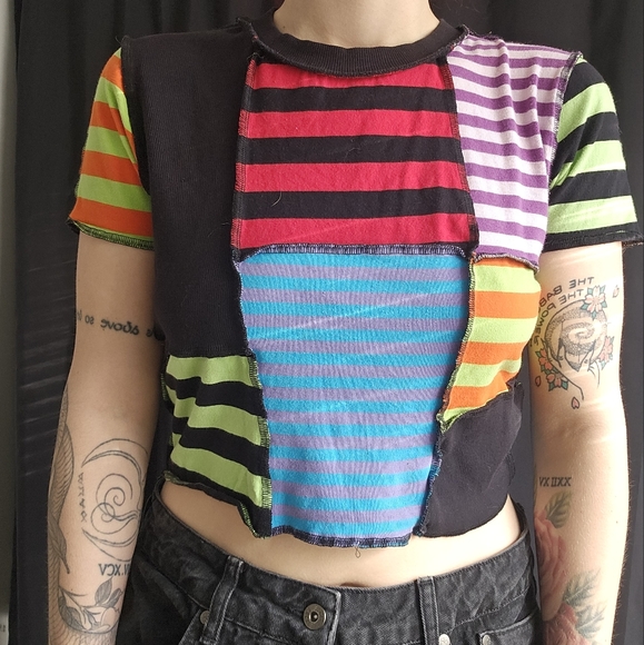 Ragged priest patchwork tshirt size large - Picture 2 of 3